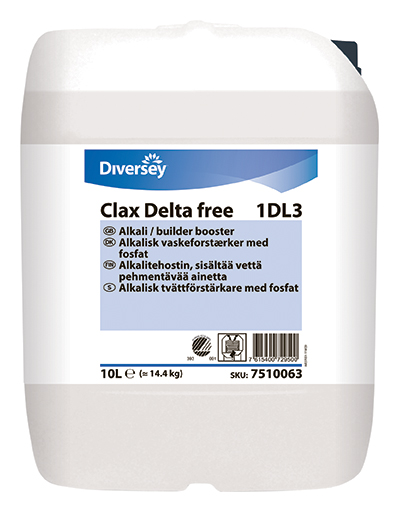 Tvättmedel flytande alkaliskt 10L Clax Delta
Pur-Eco