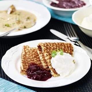 Tunnpannkaka dubbelvikt osötad