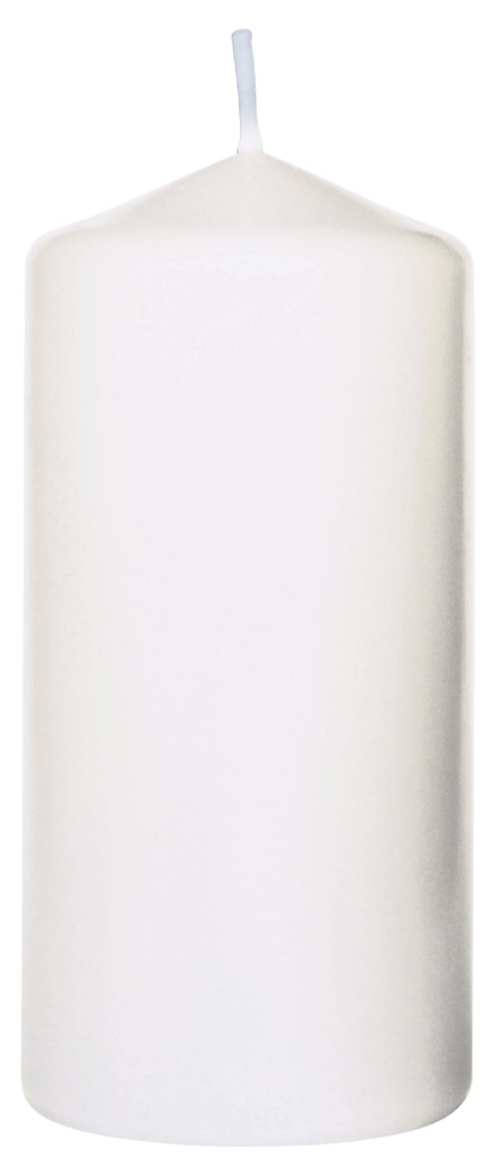 Blockljus vit 13x6cm