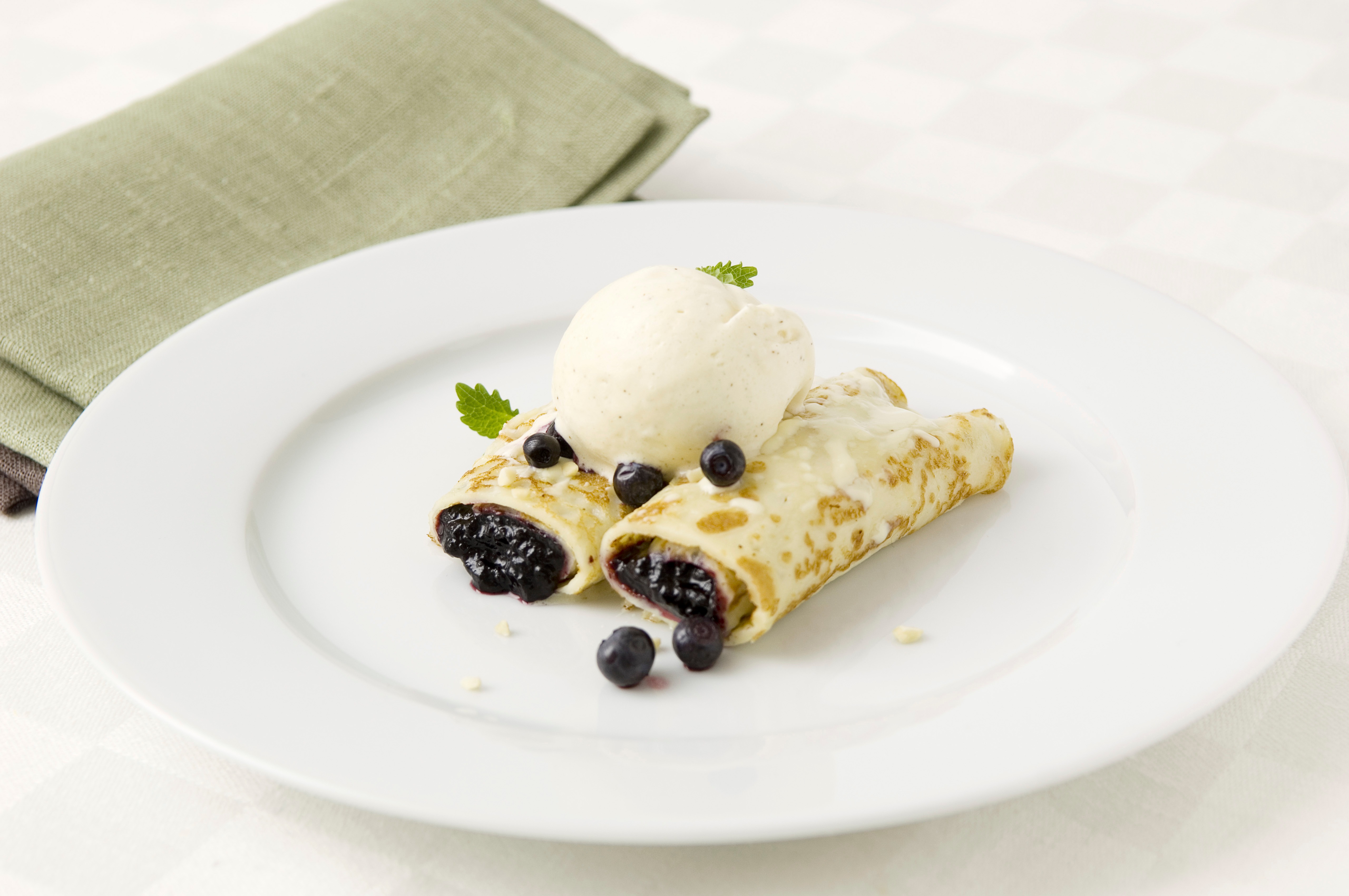 Crepes med Blåbär & Vanilj