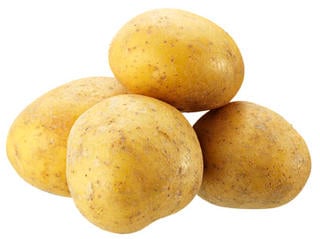 Potatis kul fasta tvättad