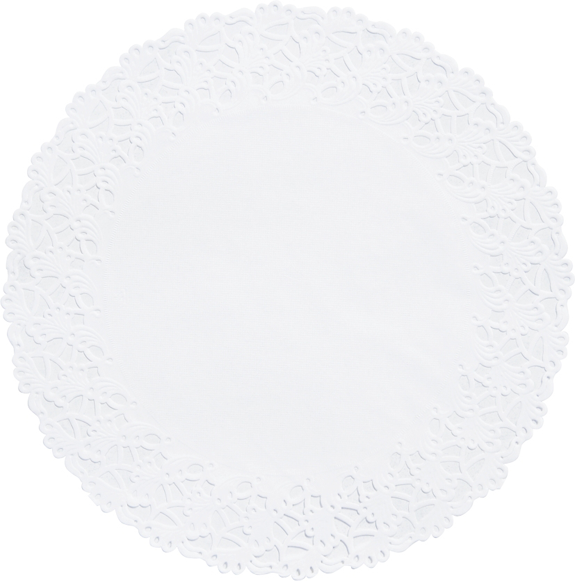 Spetspapper Runt Vitt 190mm