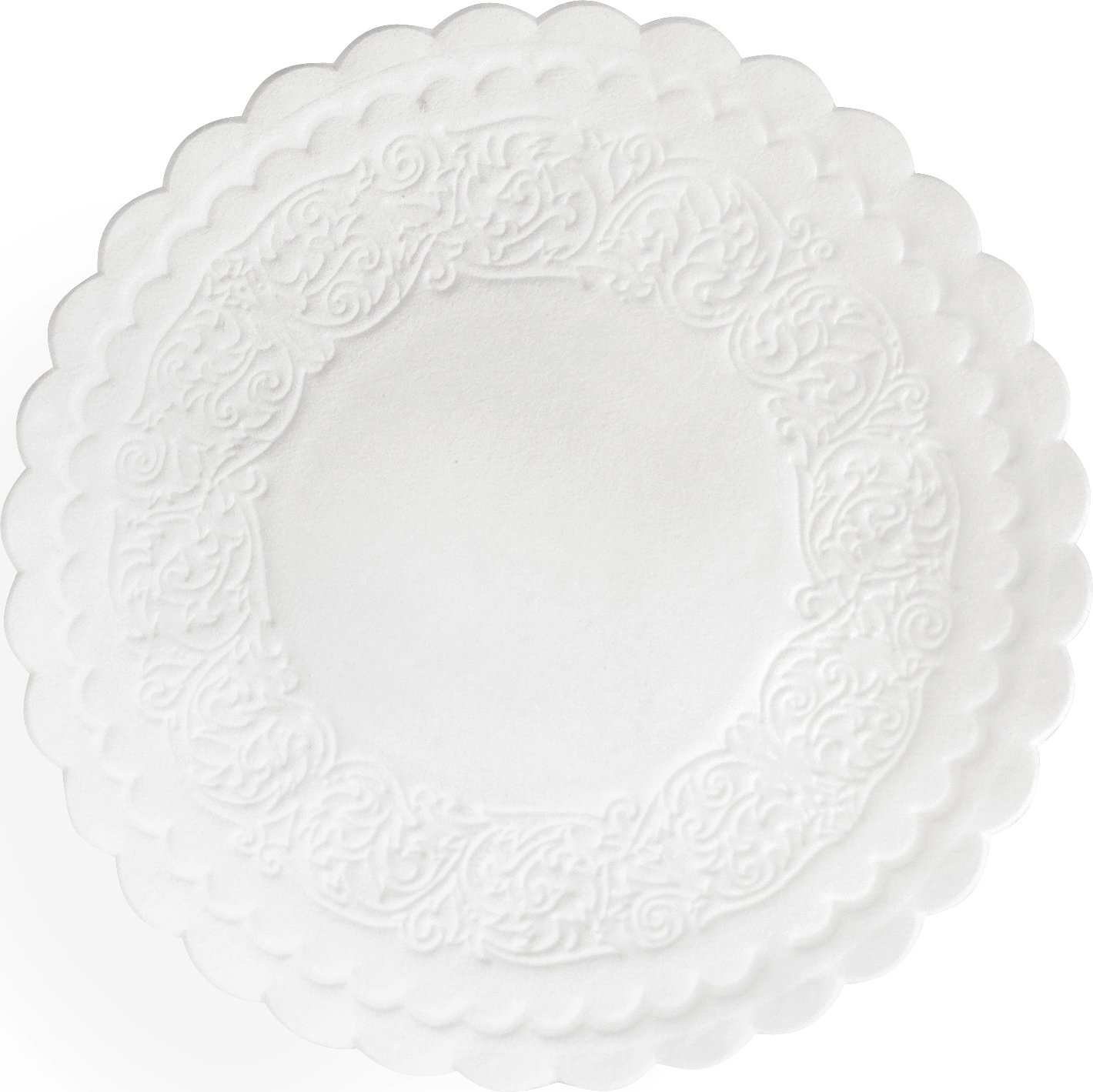 Koppunderlägg 8-lag 9cm Vit