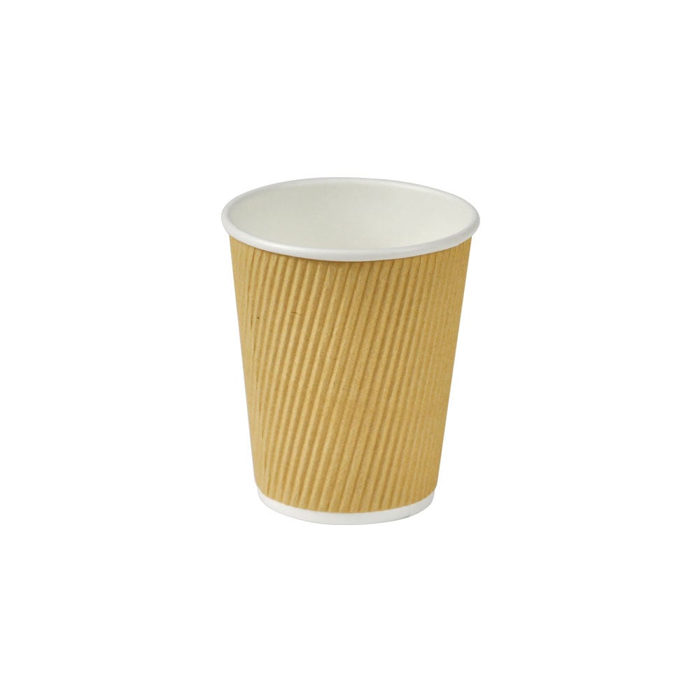 Kaffebägare Ripplewall Papper+PE Brun 23,4cl