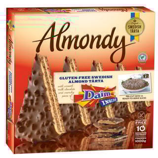Mandeltårta Daim Förskuren Glutenfri