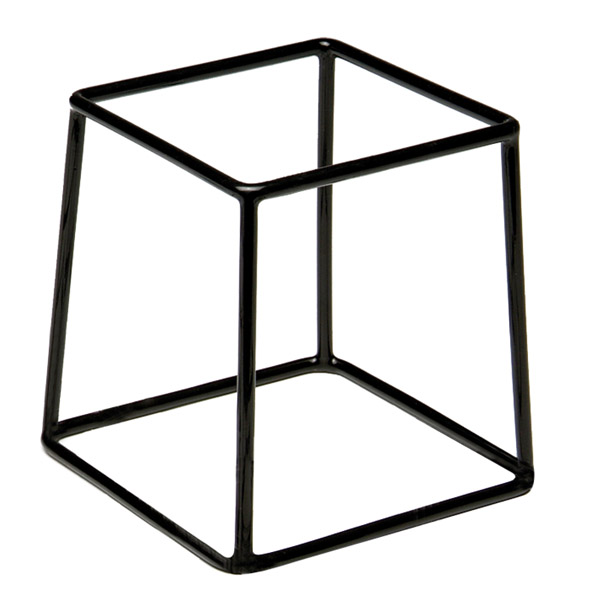 Buffeställning Gummerad Metall 18x18x18cm