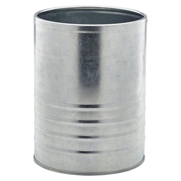 Konservburk galvat stål Ø11cm h14cm
