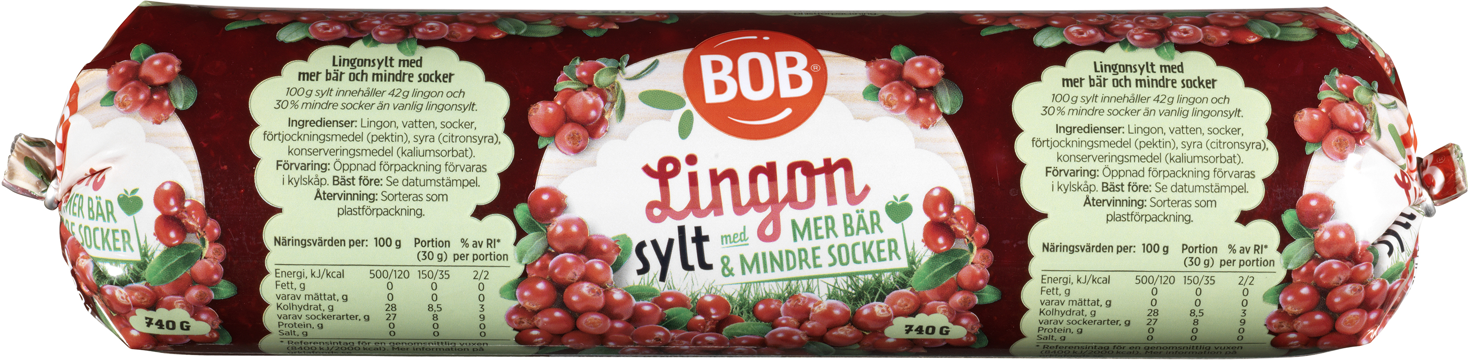 Lingonsylt Refill Lättsockrad