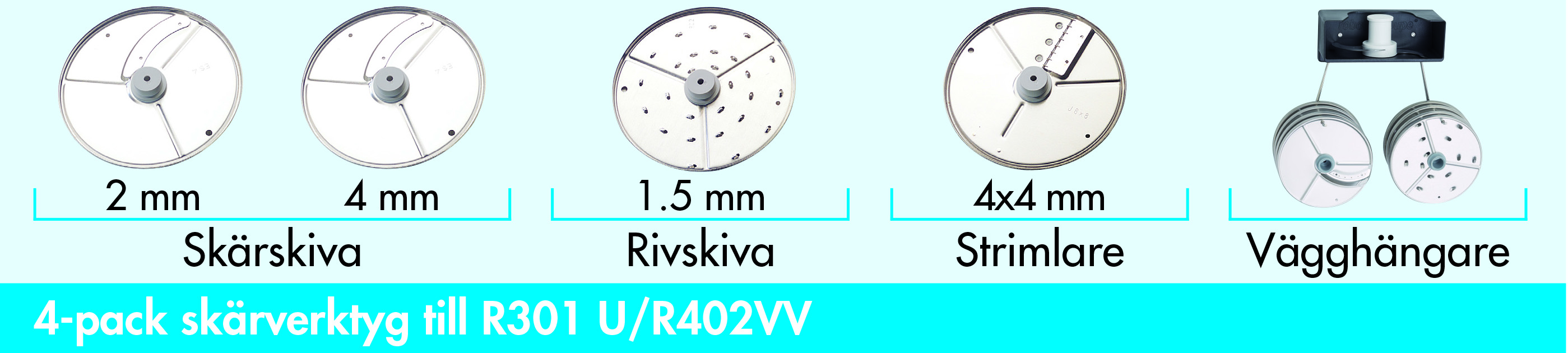 Skärverktyg 4-pack till R301U