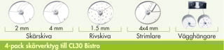 4-pack skärverktyg R402, CL30 Bistro, CL40
