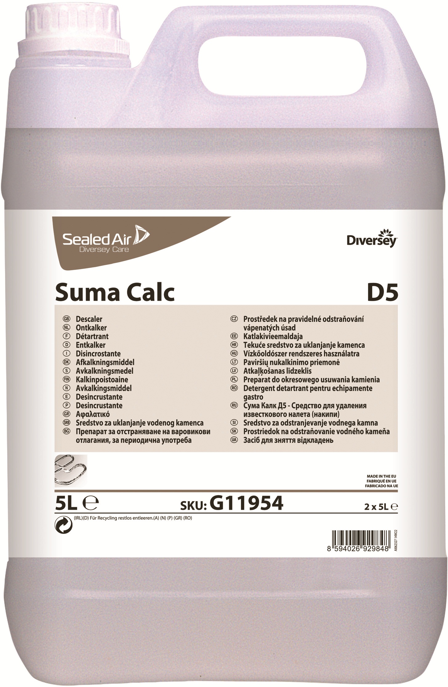 Avkalkningsmedel högkoncentrerat 5L Suma Calc D5