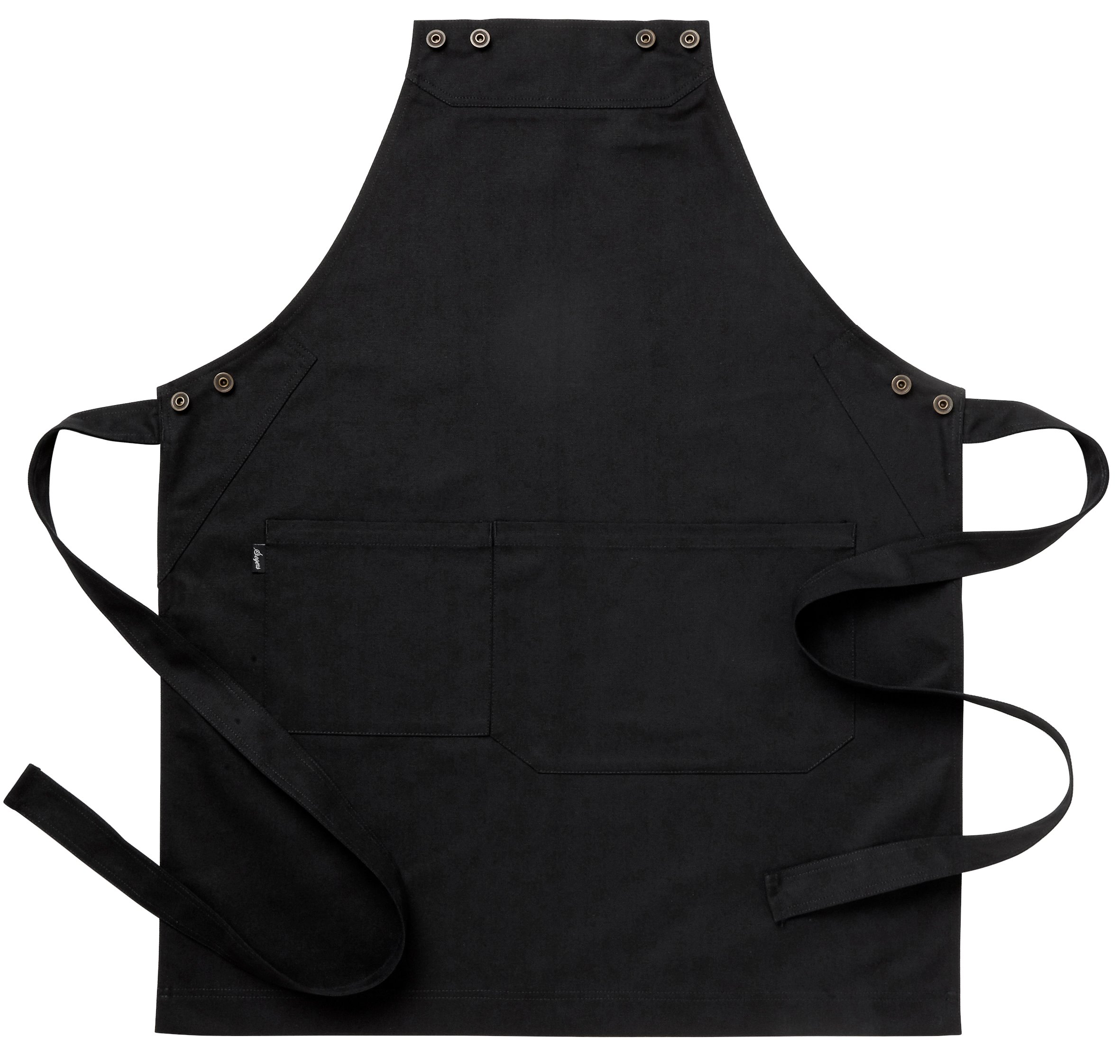 Bröstlappsförkläde 4078 Svart 75x90cm