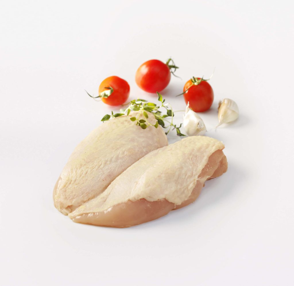 Dubbel Majskycklingfilé med Skinn 370-470g