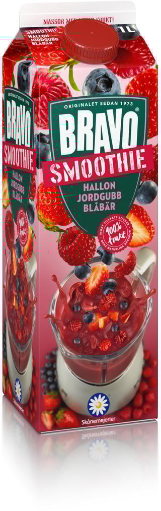 Smoothie Hallon Jordgubb Blåbär