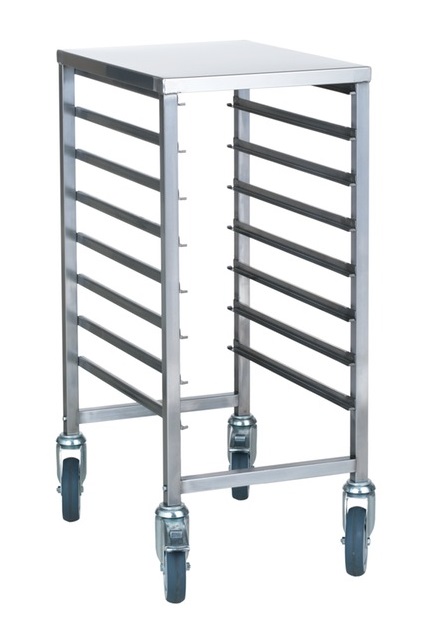 Kantinvagn rostfri 8st 1/1
