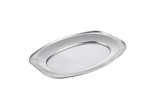 Uppläggningsfat ovalt Aluminium 350x240mm