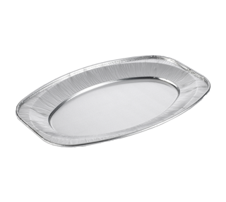 Uppläggningsfat ovalt Aluminium 430x290mm