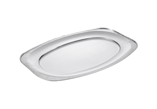 Uppläggningsfat ovalt Aluminium 550x360mm