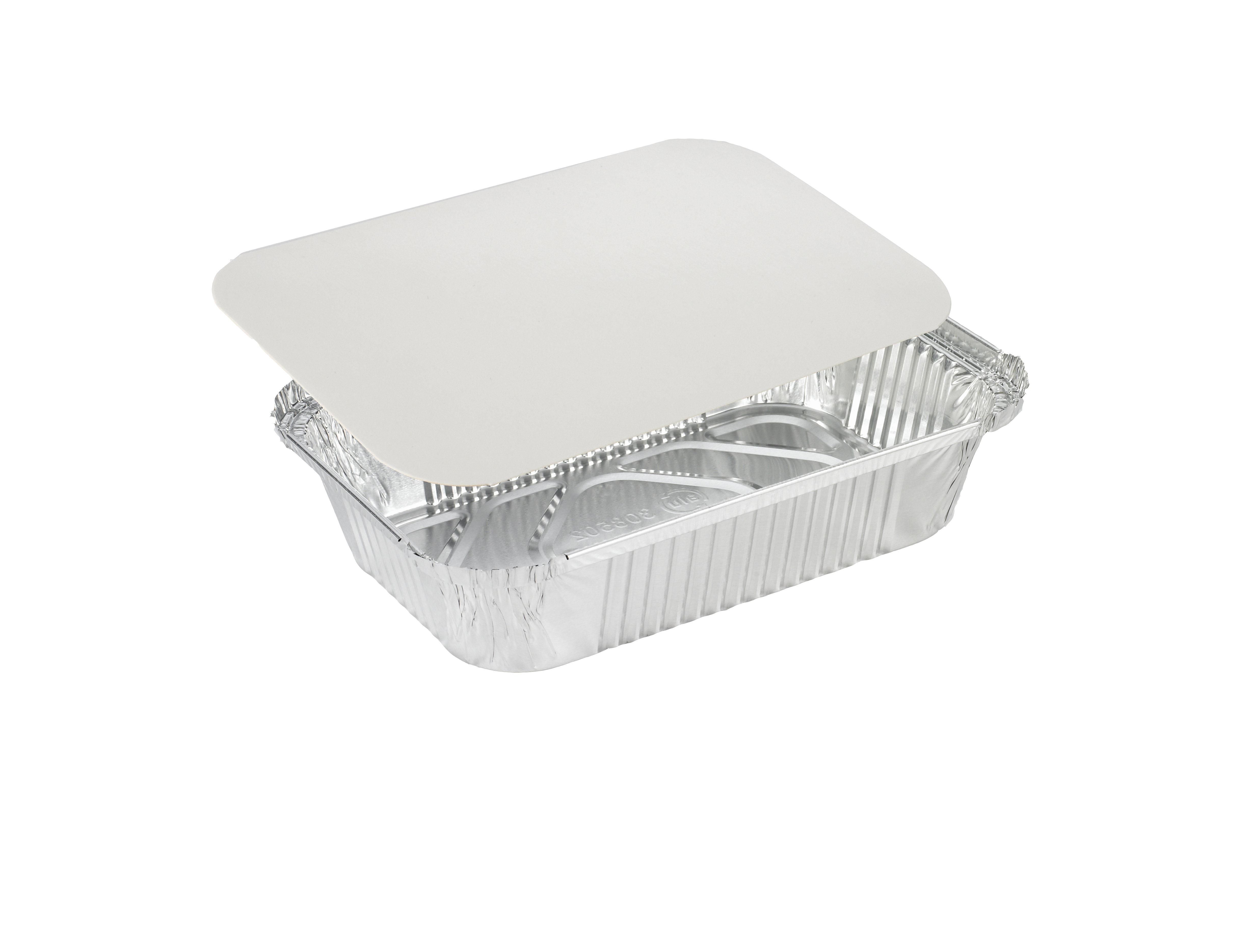 Aluminiumform 850ml med Vitt lock