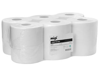 Toalettpapper Jumborulle Mini (T2),
2-lag, vit nyfiber, 170m