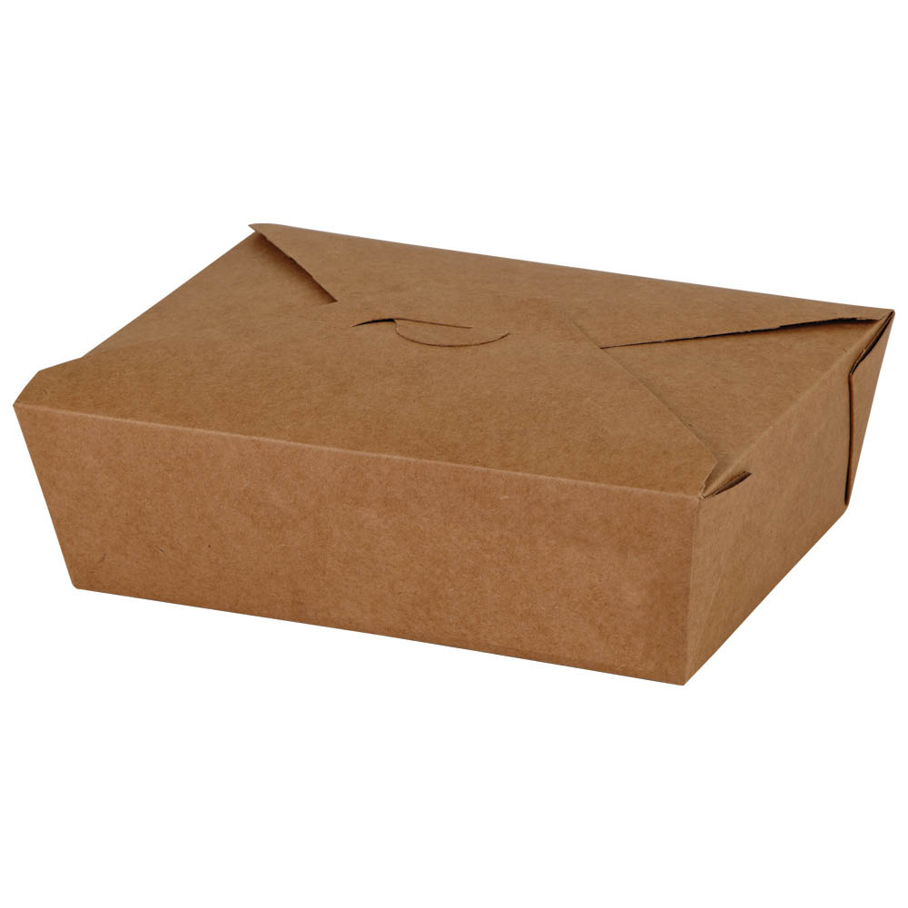 Box Kartong+PE Take away/Deli Brun 2100ml