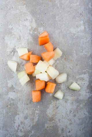 Melonbitar av Honung/Orange