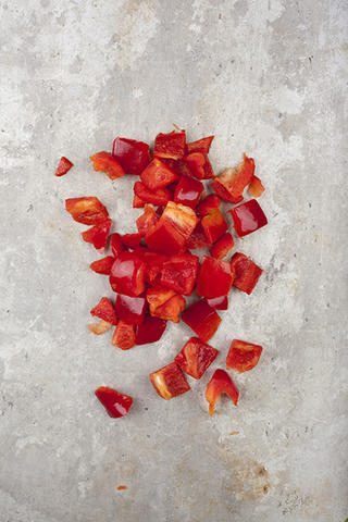 Paprika Röd i Bit 20x30mm