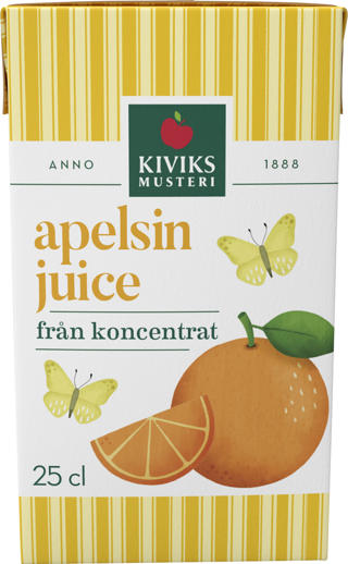 Apelsinjuice med sugrör BRIK