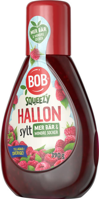 Hallonsylt Klämflaska