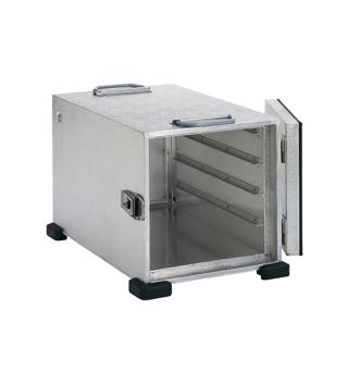 E600 Aluminium, 4 st GN 1/1
med 80mm delning. 280 W, 230V 415x425x645mm