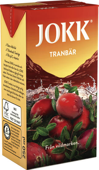 Tranbärsdryck 1+3