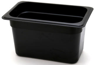 Kantin Polypropylen Svart GN 1/4x150mm