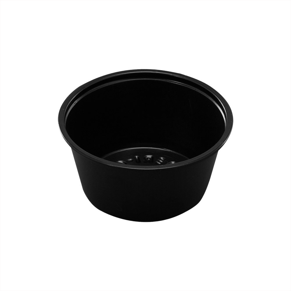 Dressingbägare PP 90ml ø74x32mm svart