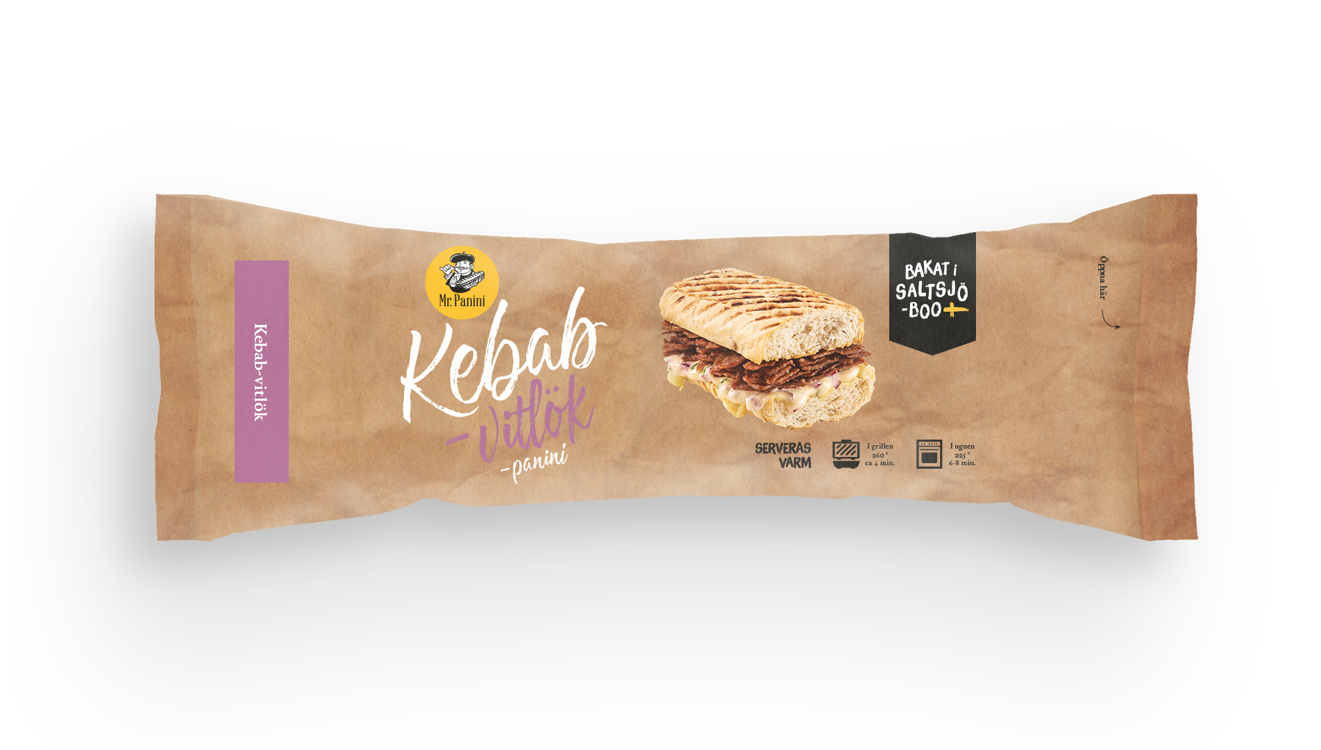 Panini Kebab med Vitlök