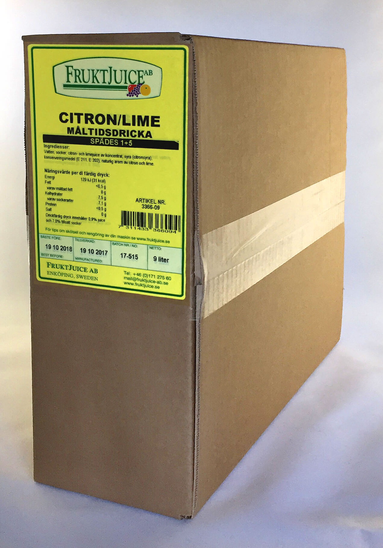 Måltidsdryck Citron Lime