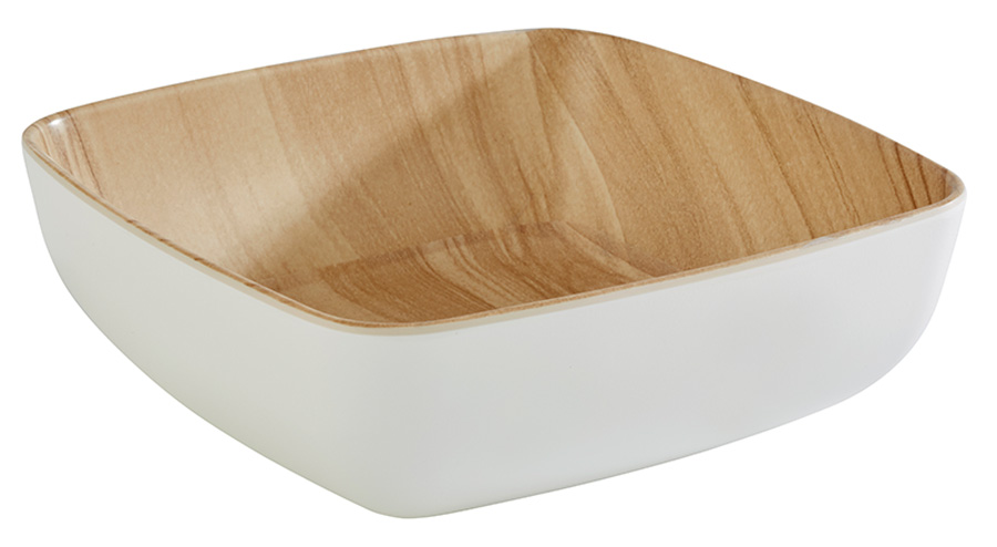 Frida Skål Melamin Svart/Trämönstrad
16,5x16,5x5,5cm 85cl