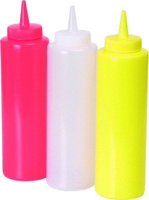 Dressingflaska plast klar 35cl