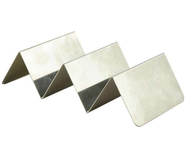 Taco/Korvställ Rostfri 2 Fack 20x10x5cm