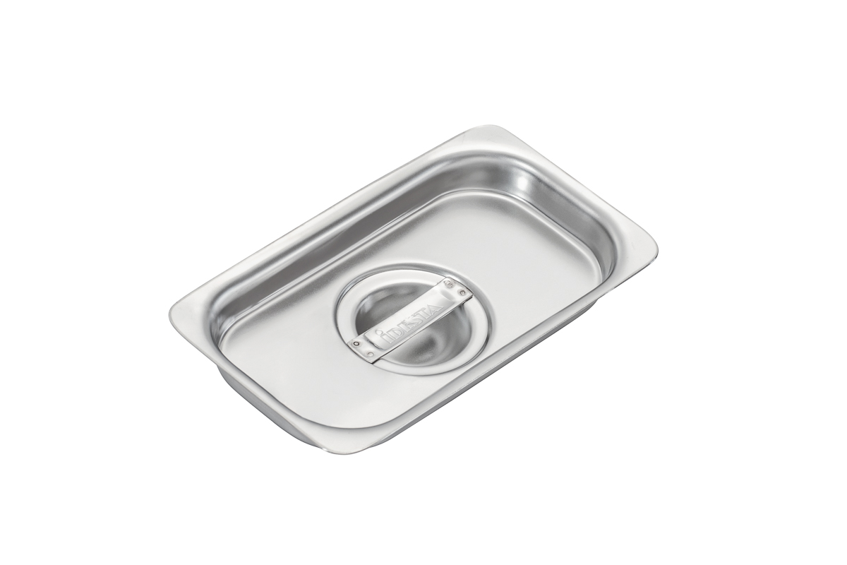 Lock med Handtag Rostfri GN 1/9