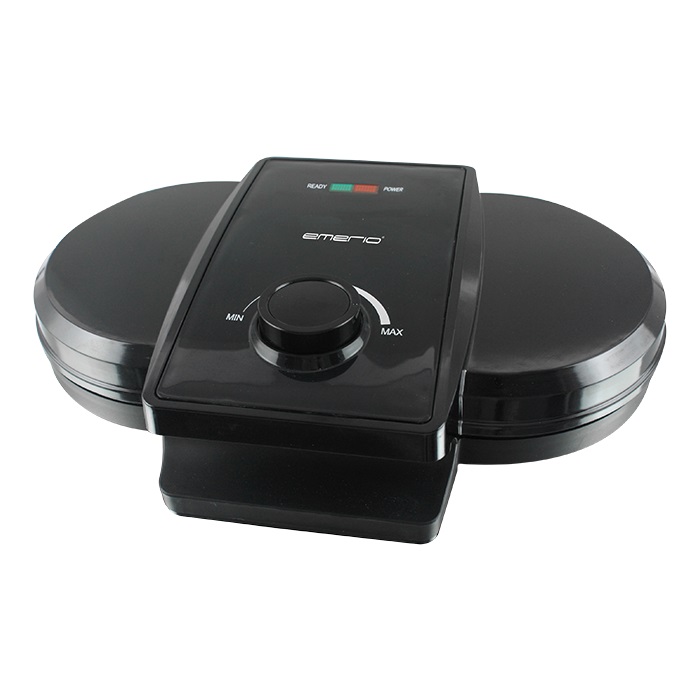 Våffeljärn dubbelt ,1300W, justerbar termostat,
nonstick beläggning