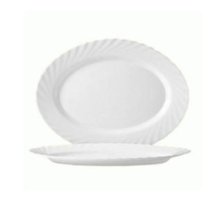 Trianon Fat Ovalt Opalglas 35cm