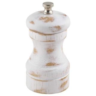 Salt och pepparkvarn white wash 10cm