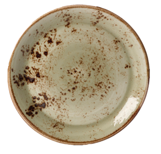 Craft Grön tallrik flat Ø15cm