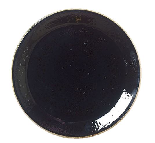 Craft Svart tallrik flat Ø25cm