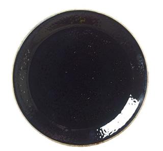 Craft Svart tallrik flat Ø25cm