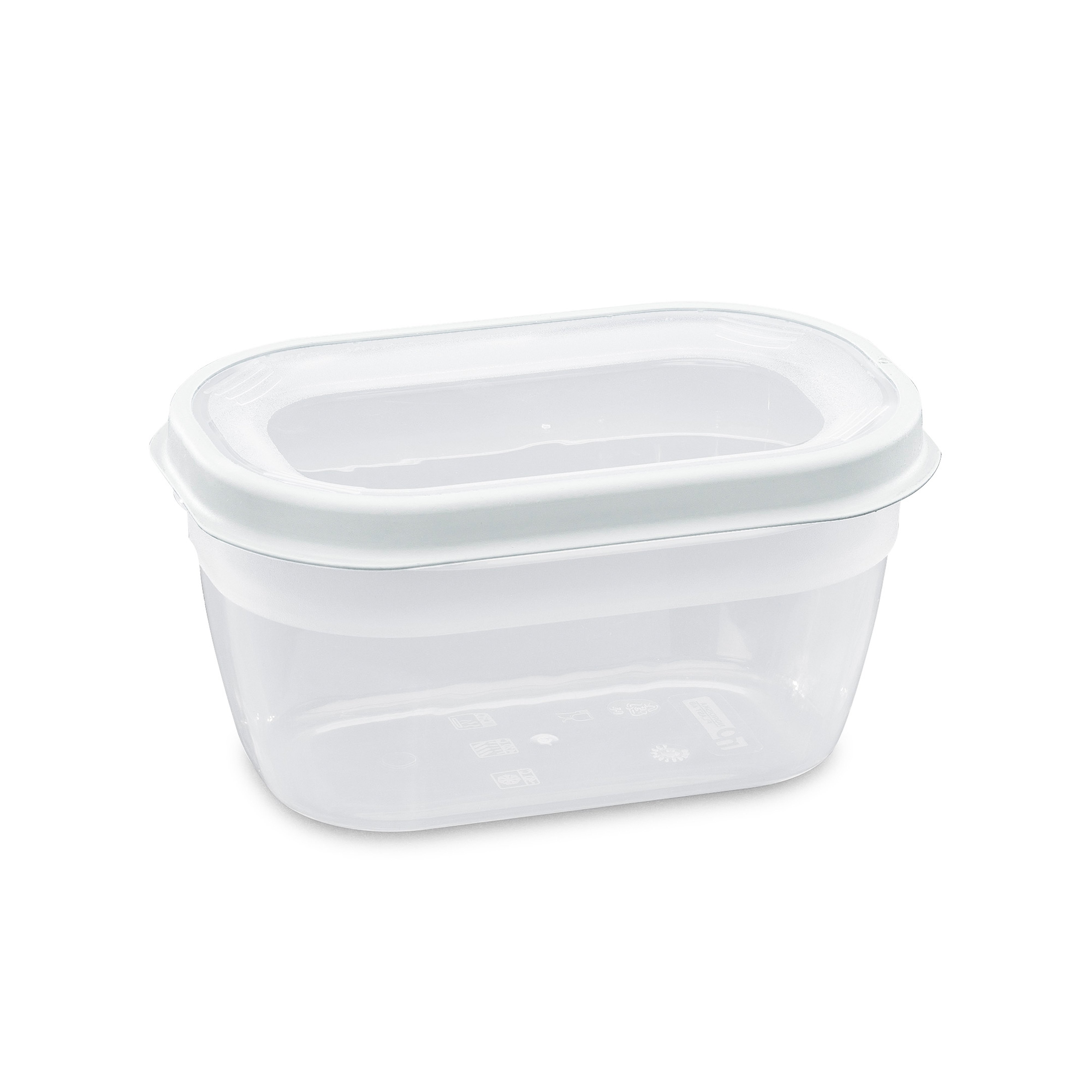 Förvaringsburk med lock 14x9x7cm 0,5l