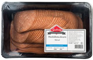 Hushållsmedwurst skivad