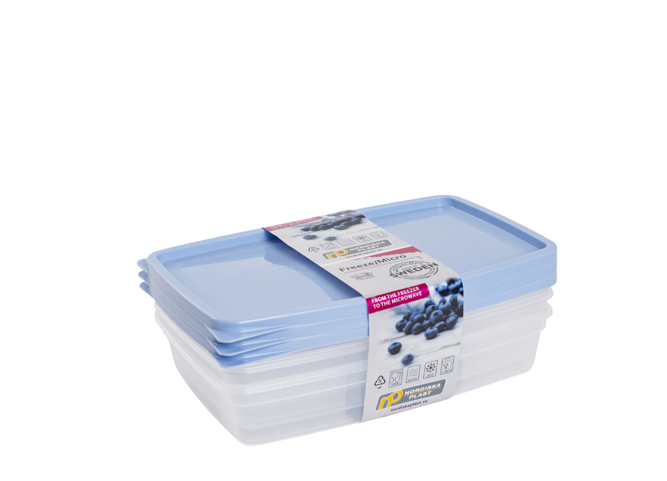 Förvaringsburk 17x12x3cm 40cl 3-pack