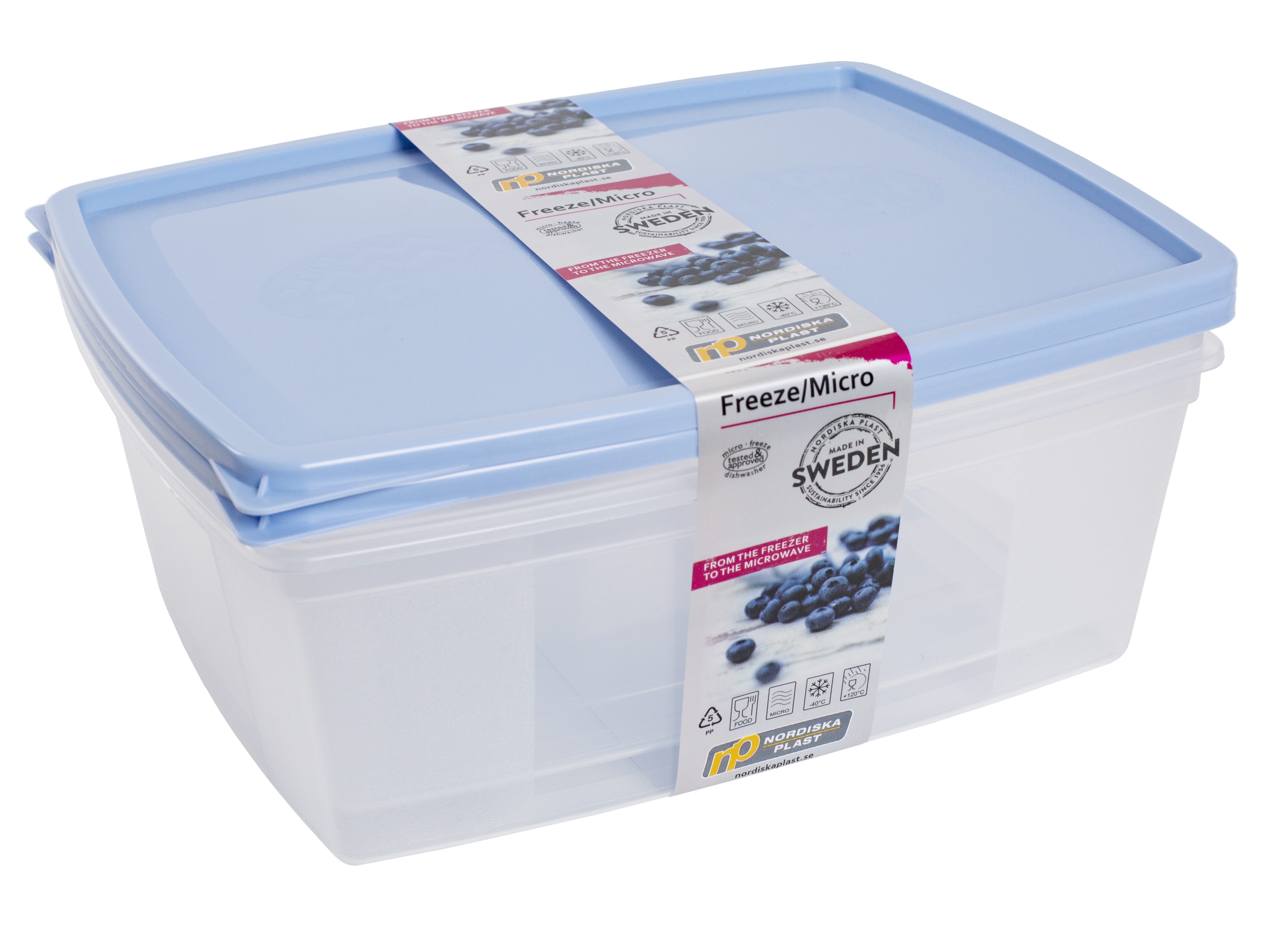 Förvaringsburk 2,5L 2-pack inklusive lock