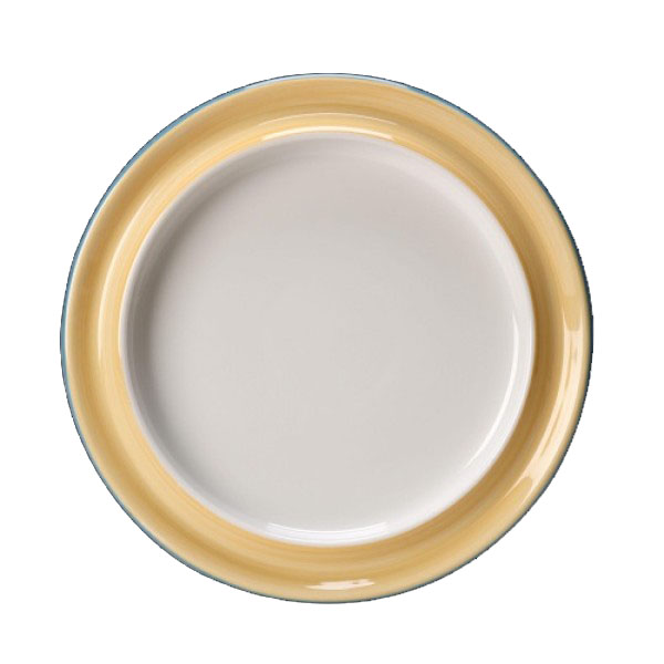 Rio gul pet-emot tallrik Ø25,5cm